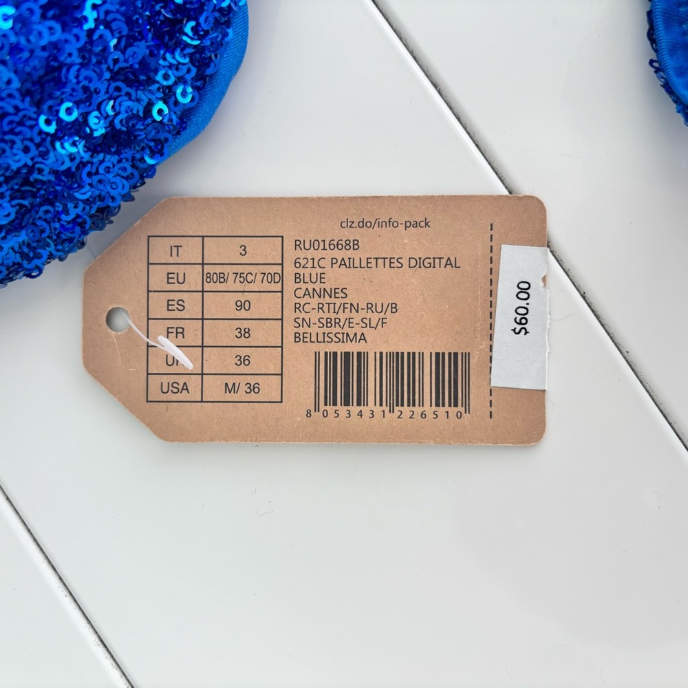 Calzedonia Blue Sequin Bikini Set🦋🐳 - Picture 7 of 14